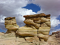 Eroded rocks