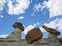 Three hoodoos