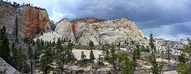 White cliffs around Telephone Canyon