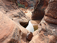 Short slot canyon