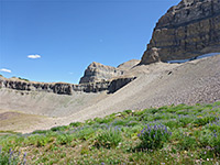 Cliffs south of the basin