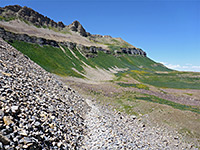 Ridge north of the summit