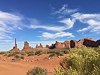 Dunes in front of Totem Pole