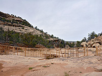 Wooden fence