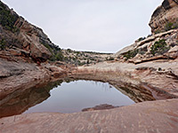 Pool in the lower canyon
