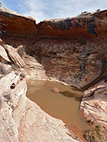 Pool beneath a dryfall