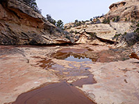 Pools and flat rocks