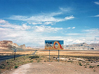 Utah welcome sign on US 89