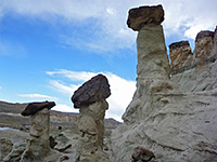 Line of hoodoos