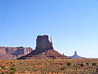 West Mitten Butte, partly in shadow