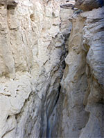 High above the streambed