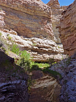 Cliffs and pool