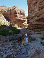 Vertical canyon walls