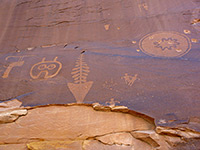 Intricate petroglyphs