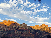 Sunset over Zion Canyon