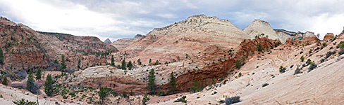 Panorama above Clear Creek