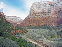 The canyon, near Zion Lodge