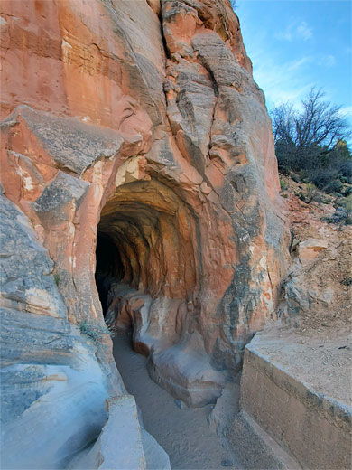 West end of the tunnel