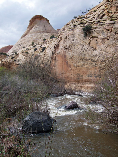 Cliff by the creek