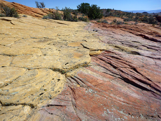 Yellow-red boundary