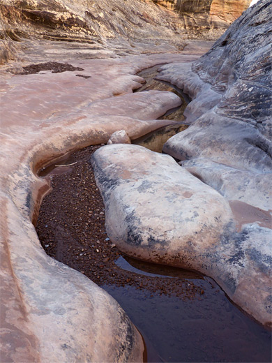 Pinkish rock