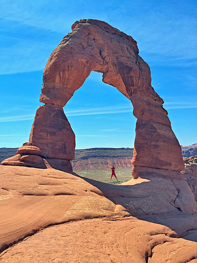 Shadow cast by Delicate Arch