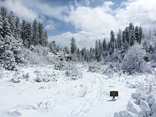 Deertrap Mountain sign