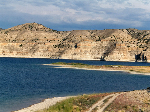 Cliffs on the east shore