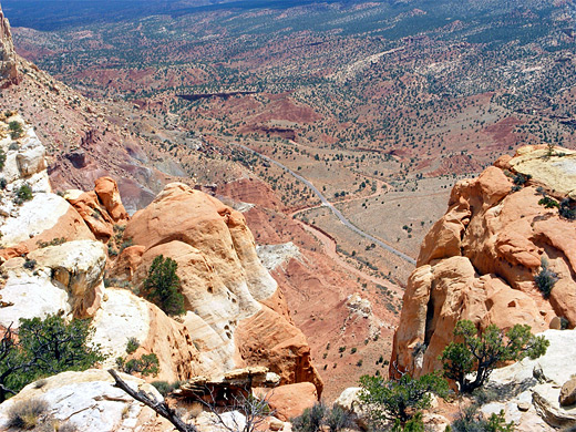 West side of Capitol Reef