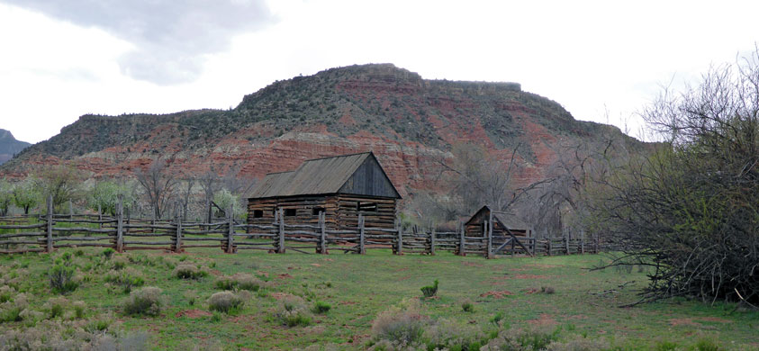 Barn and field