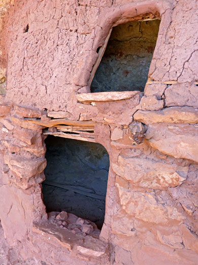 Wood-lined doorways
