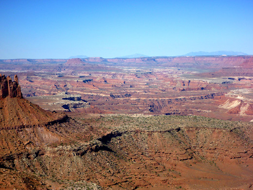 Red rocks to the south