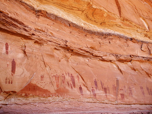 The Great Gallery in Horseshoe Canyon
