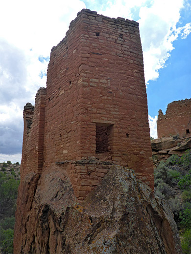 Doorway at the base of Holly Tower