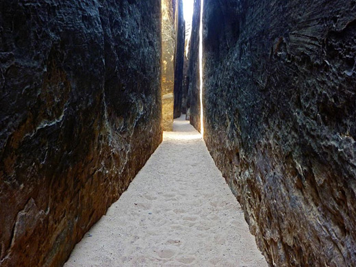 Flat-floored passage near the north end of the Joint Trail