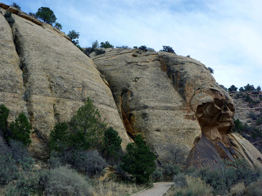 Path to the Newspaper Rock petroglyphs