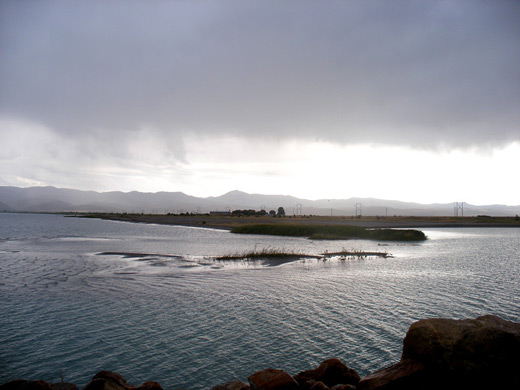 Storm clouds over North Beach