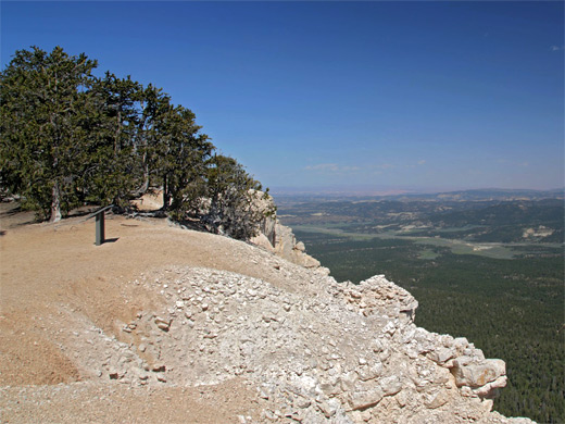 The view east