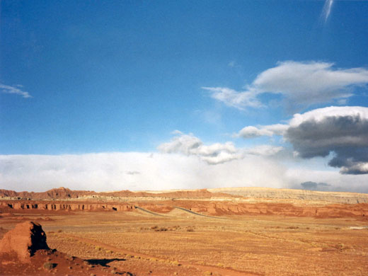 The Red Ledges, west side of the Swell