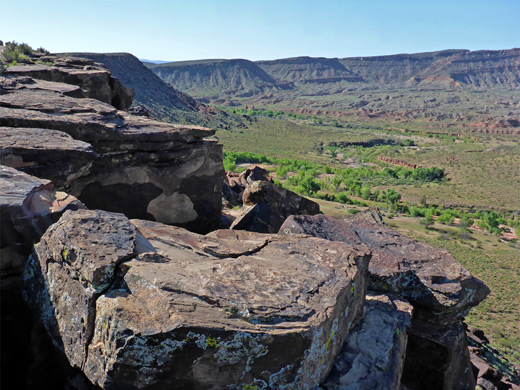 The edge of Land Hill