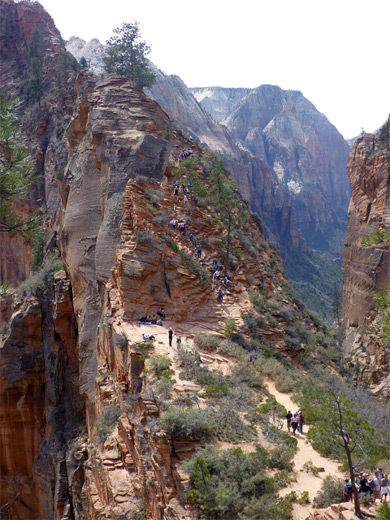 Hikers at Scout Lookout