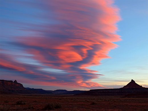 Sunset over Sixshooter Peak