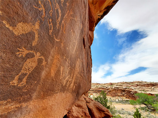 Petroglyphs in the South Fork of Sevenmile Canyon