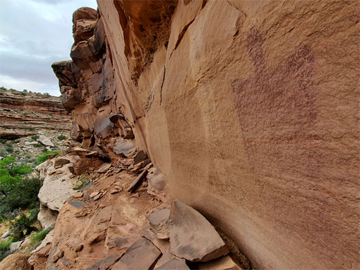 The southernmost rock art site in the canyon