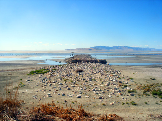 Pier and salt flats