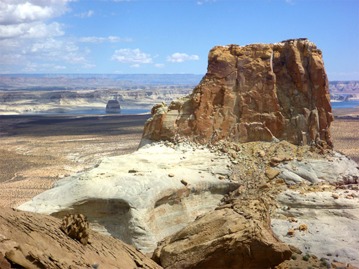 Isolated butte