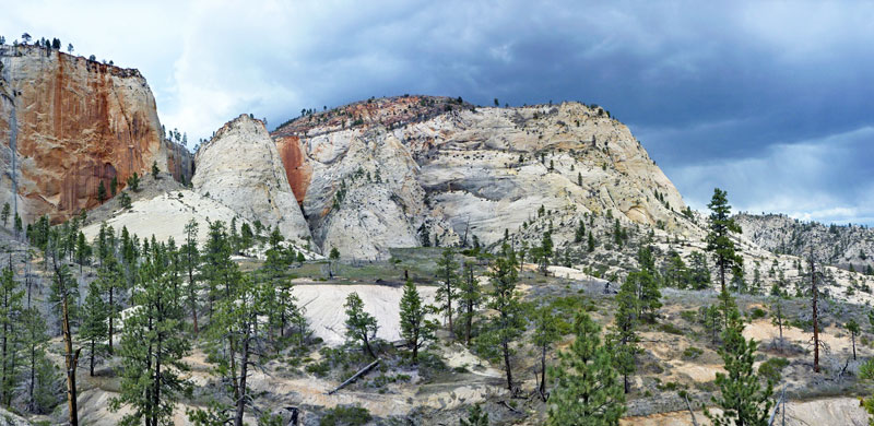 White cliffs around Telephone Canyon