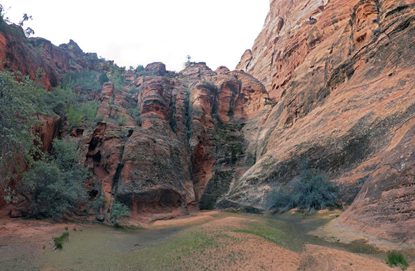 Canyon above the three pools