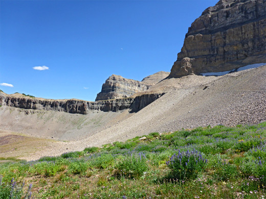 Cliffs south of the basin