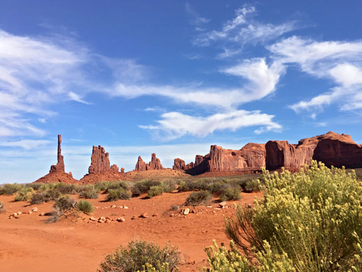 Dunes in front of Totem Pole